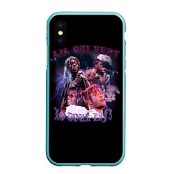 Чехол iPhone XS Max матовый LIL UZI VERT XO TOUR LIF3, цвет: 3D-мятный