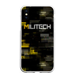 Чехол iPhone XS Max матовый MILITECH камуфляж Cyberpunk 2077