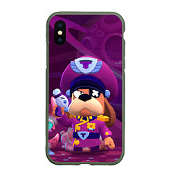 Чехол iPhone XS Max матовый Генерал Гавс brawl stars