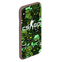 Чехол iPhone XS Max матовый CS:GO - Impire Чертята, цвет: 3D-коричневый — фото 2