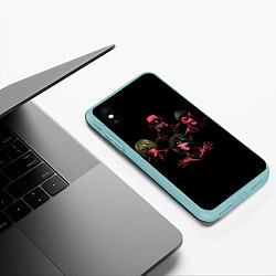 Чехол iPhone XS Max матовый Titan Rhapsody, цвет: 3D-мятный — фото 2
