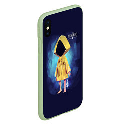 Чехол iPhone XS Max матовый Шестая из little Nightmares, цвет: 3D-салатовый — фото 2