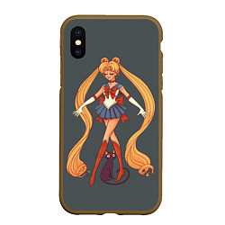 Чехол iPhone XS Max матовый Sailor Moon Сейлор Мун