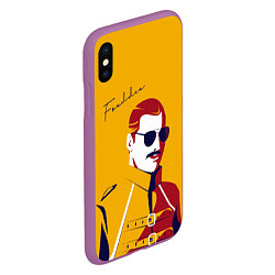 Чехол iPhone XS Max матовый QUEEN FREDDY, цвет: 3D-фиолетовый — фото 2