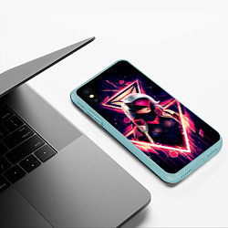 Чехол iPhone XS Max матовый Project Katarina, цвет: 3D-мятный — фото 2