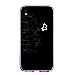 Чехол iPhone XS Max матовый БИТКОИН BITCOIN