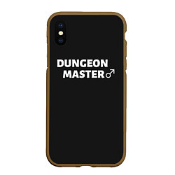 Чехол iPhone XS Max матовый Dungeon Master, цвет: 3D-коричневый