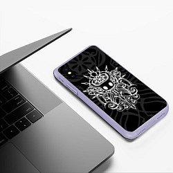 Чехол iPhone XS Max матовый HOLLOW KNIGHT ХОЛЛОУ НАЙТ, цвет: 3D-светло-сиреневый — фото 2