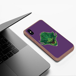 Чехол iPhone XS Max матовый Вайпер Dota 2, цвет: 3D-коричневый — фото 2