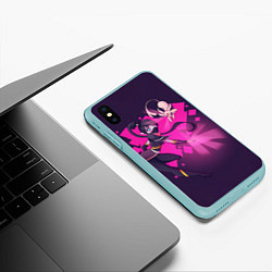 Чехол iPhone XS Max матовый Темпларочка Dota 2, цвет: 3D-мятный — фото 2