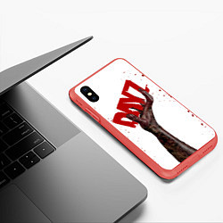 Чехол iPhone XS Max матовый DAYZ ДЕЙЗИ Z, цвет: 3D-красный — фото 2