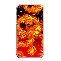 Чехол iPhone XS Max матовый ДРАКОН