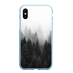 Чехол iPhone XS Max матовый Туманный лес