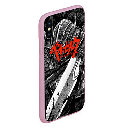 Чехол iPhone XS Max матовый BERSERK БЕРСЕРК, цвет: 3D-розовый — фото 2