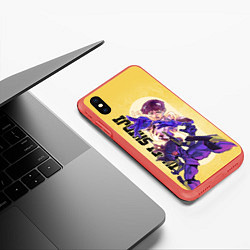 Чехол iPhone XS Max матовый Ikari Shinji, цвет: 3D-красный — фото 2