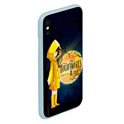 Чехол iPhone XS Max матовый Little Nightmares 2, цвет: 3D-голубой — фото 2