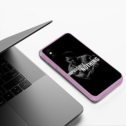 Чехол iPhone XS Max матовый Возможно Всё Мухаммед Али, цвет: 3D-сиреневый — фото 2