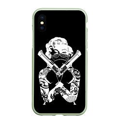 Чехол iPhone XS Max матовый GANGSTA MARILYN