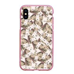 Чехол iPhone XS Max матовый ОЧЕНЬ ДОРОГОЙ, цвет: 3D-розовый