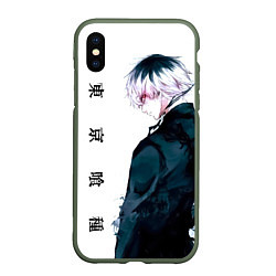 Чехол iPhone XS Max матовый Токийский гуль Tokyo Ghoul, цвет: 3D-темно-зеленый