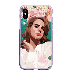 Чехол iPhone XS Max матовый Lana del rey