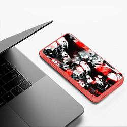 Чехол iPhone XS Max матовый ТЕТРАДЬ СМЕРТИ, цвет: 3D-красный — фото 2