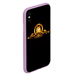 Чехол iPhone XS Max матовый DOGE COIN ДОГИ МЕМ, цвет: 3D-сиреневый — фото 2