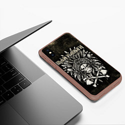 Чехол iPhone XS Max матовый IRON MADEN, цвет: 3D-коричневый — фото 2
