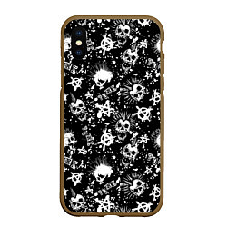 Чехол iPhone XS Max матовый Панк