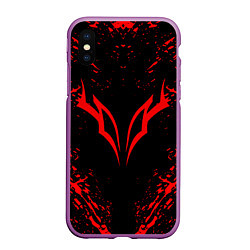 Чехол iPhone XS Max матовый BERSERK БЕРСЕРК, цвет: 3D-фиолетовый