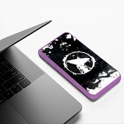 Чехол iPhone XS Max матовый ГРОТ, цвет: 3D-фиолетовый — фото 2