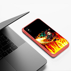 Чехол iPhone XS Max матовый ТАНДЖИРО, цвет: 3D-красный — фото 2