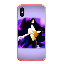 Чехол iPhone XS Max матовый SONIC, цвет: 3D-баблгам