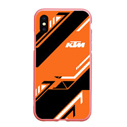 Чехол iPhone XS Max матовый KTM КТМ SPORT