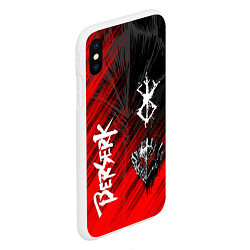 Чехол iPhone XS Max матовый BERSERK, цвет: 3D-белый — фото 2