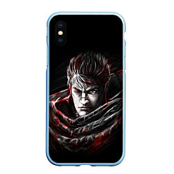 Чехол iPhone XS Max матовый BERSERK БЕРСЕРК, цвет: 3D-голубой