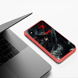 Чехол iPhone XS Max матовый BERSERK БЕРСЕРК, цвет: 3D-красный — фото 2