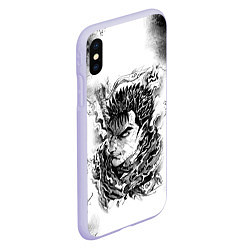 Чехол iPhone XS Max матовый BERSERK БЕРСЕРК, цвет: 3D-светло-сиреневый — фото 2