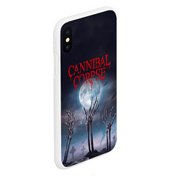 Чехол iPhone XS Max матовый Cannibal Corpse Труп Каннибала Z, цвет: 3D-белый — фото 2