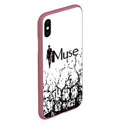 Чехол iPhone XS Max матовый Muse, цвет: 3D-малиновый — фото 2