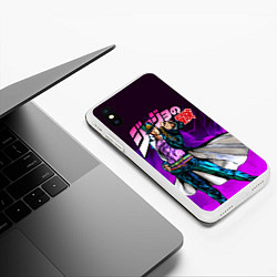 Чехол iPhone XS Max матовый JOJOS BIZARRE ADVENTURE, цвет: 3D-белый — фото 2