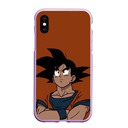 Чехол iPhone XS Max матовый DRAGON BALL ДРАГОН БОЛЛ, цвет: 3D-сиреневый