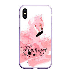 Чехол iPhone XS Max матовый Flamingo