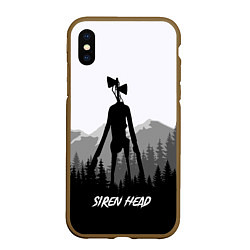 Чехол iPhone XS Max матовый SIREN HEAD DARK FOREST