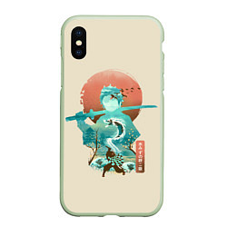 Чехол iPhone XS Max матовый Demon Slayer Tanjiro