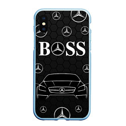 Чехол iPhone XS Max матовый BOSS MERCEDES-BENZ