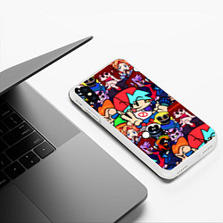 Чехол iPhone XS Max матовый Friday Night Funkin все герои, цвет: 3D-белый — фото 2