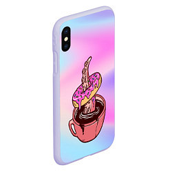 Чехол iPhone XS Max матовый Щупальца сладкоежка, цвет: 3D-светло-сиреневый — фото 2