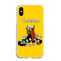 Чехол iPhone XS Max матовый Cuphead x DMC