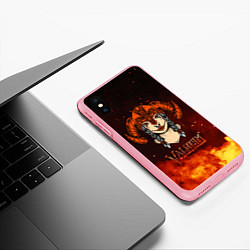 Чехол iPhone XS Max матовый Valheim девушка воин, цвет: 3D-баблгам — фото 2